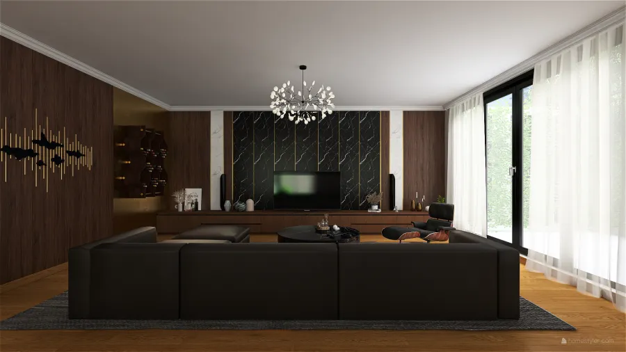 Living and Dining room 3d design renderings