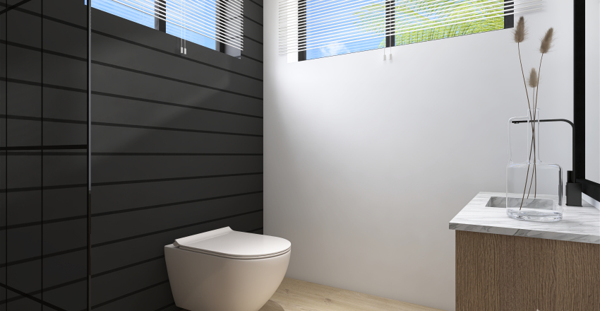 Farmhouse B Bathroom 3d design renderings