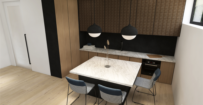 Farmhouse Basement Lounge 3d design renderings