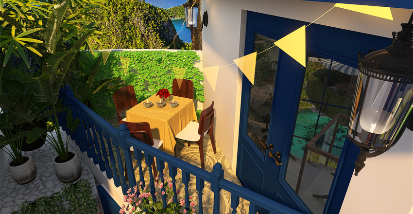 Greece as I dream Interior Design Render
