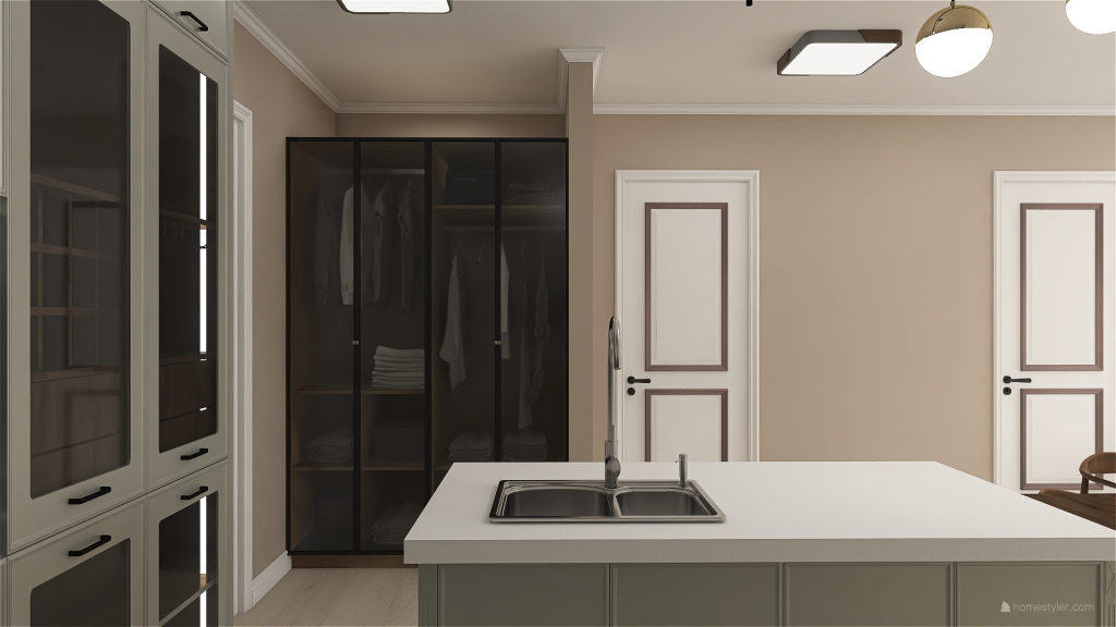 kitchen / living 3d design renderings