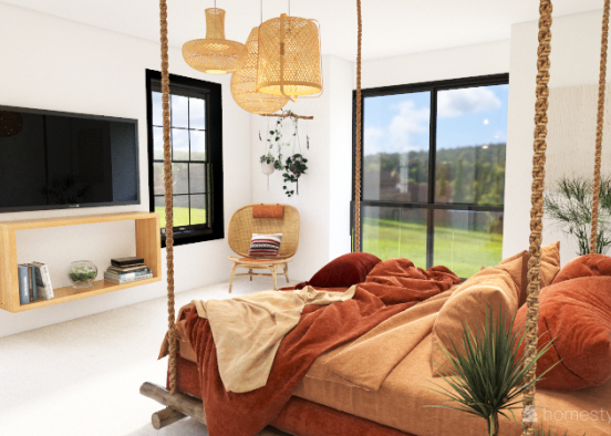 Dream Master Bedroom - Mariah Moeller Design Rendering