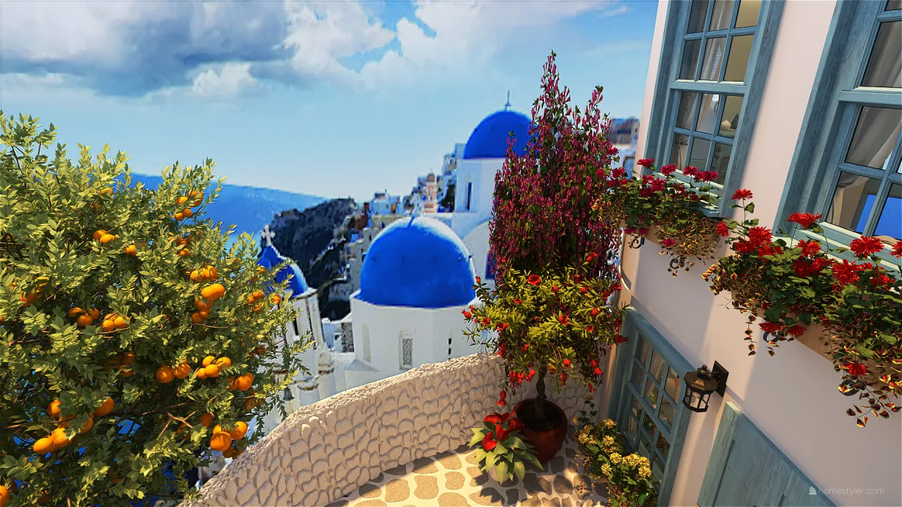 Costal Mediterranean StyleOther White Blue UnnamedSpace 3d design renderings