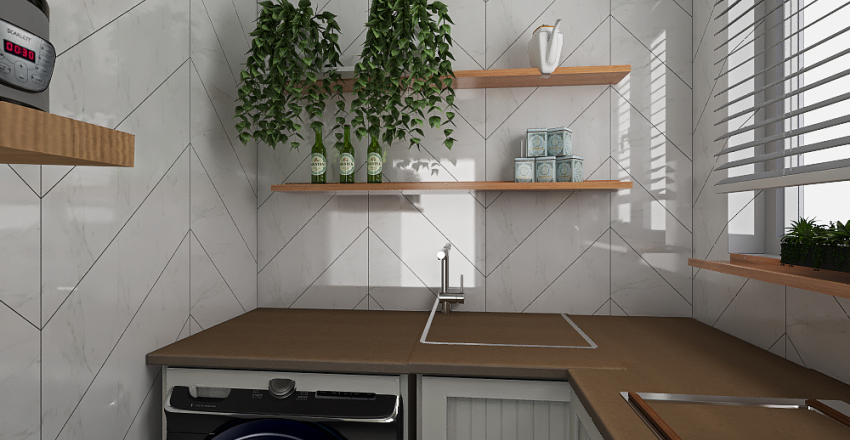 Cozinha do AP 201 - Conquista Lagoa - Bl 3 3d design renderings