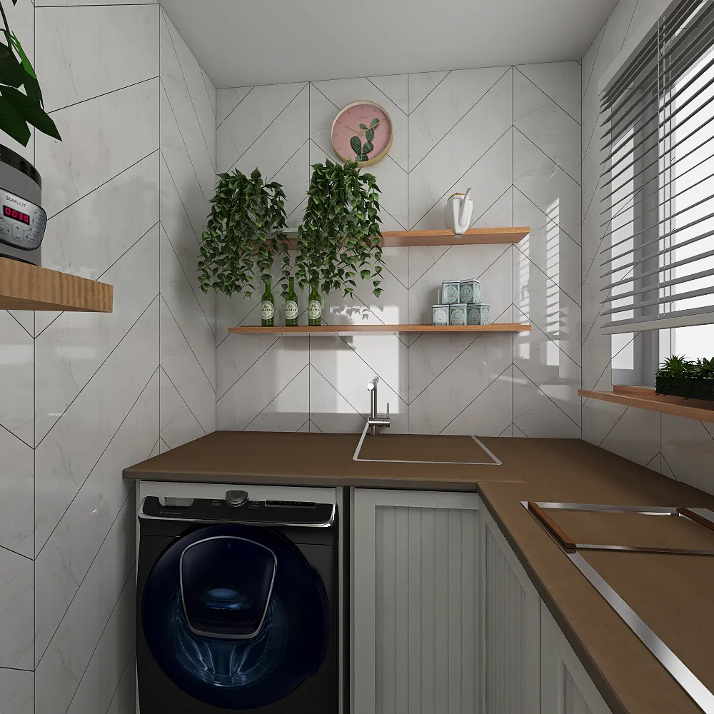 Cozinha do AP 201 - Conquista Lagoa - Bl 3 3d design renderings