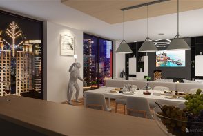 Luxury mini apartment Design Rendering