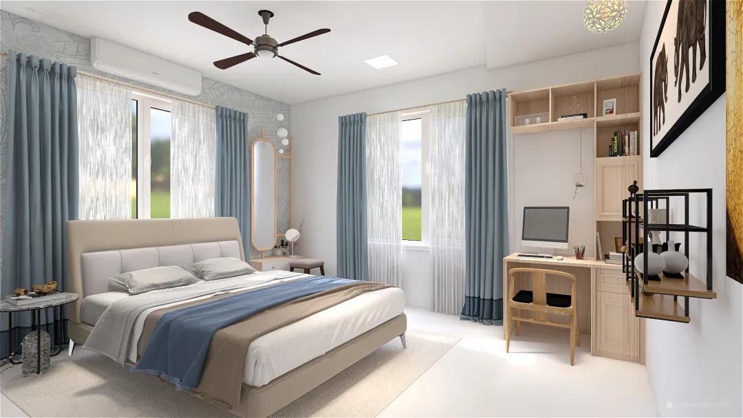 DUPLEX HOUSE 3d design renderings