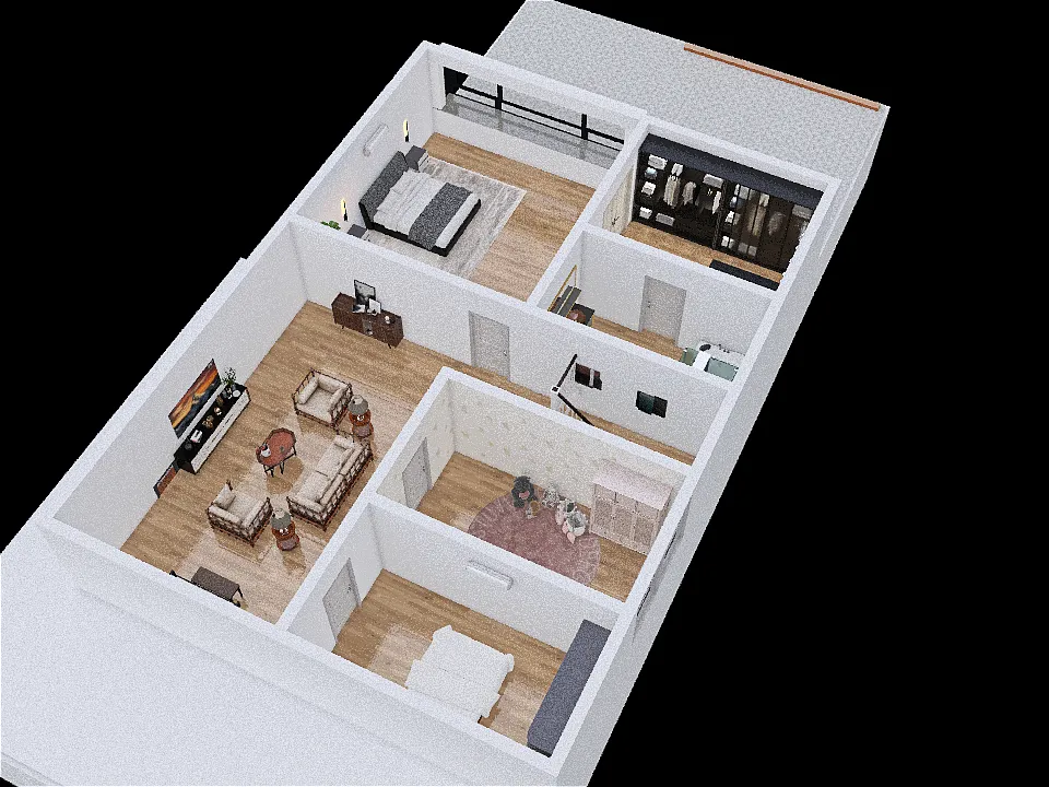 Casa Beca e Samir 3d design renderings