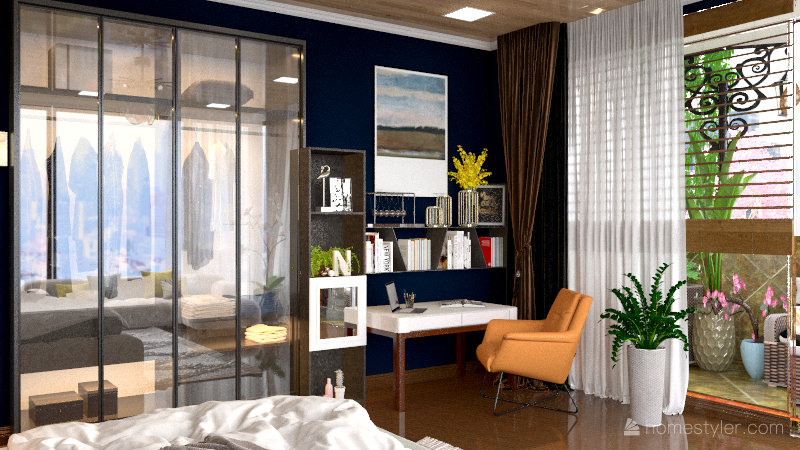 LCD RYBALSKY - 3 rooms Interior Design Render