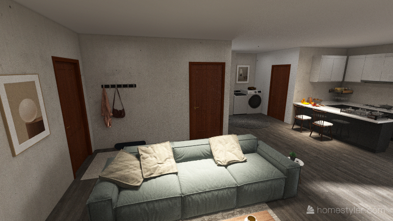 2 bed 2 bath 3d design renderings