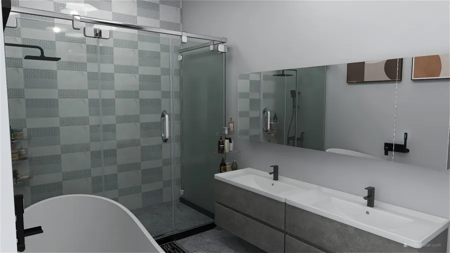 Bathroom Makeover 3d design renderings