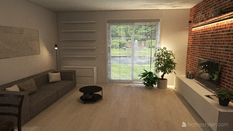 Brezina living room ROVNA 3d design renderings