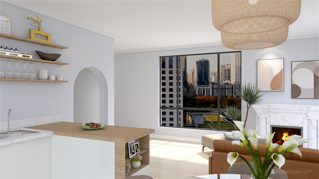 Tiny Apartment 3d design renderings