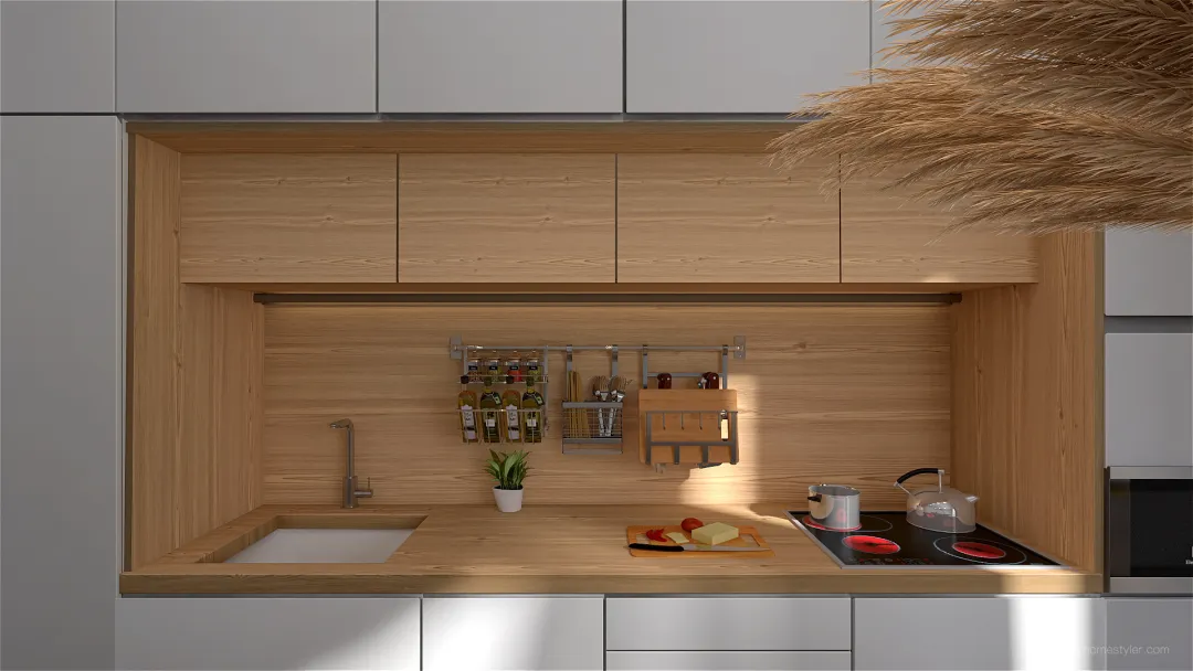 Modern kitchen 3d design renderings