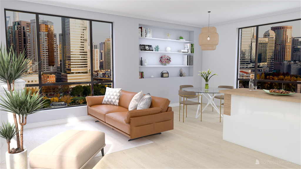 Tiny Apartment 3d design renderings