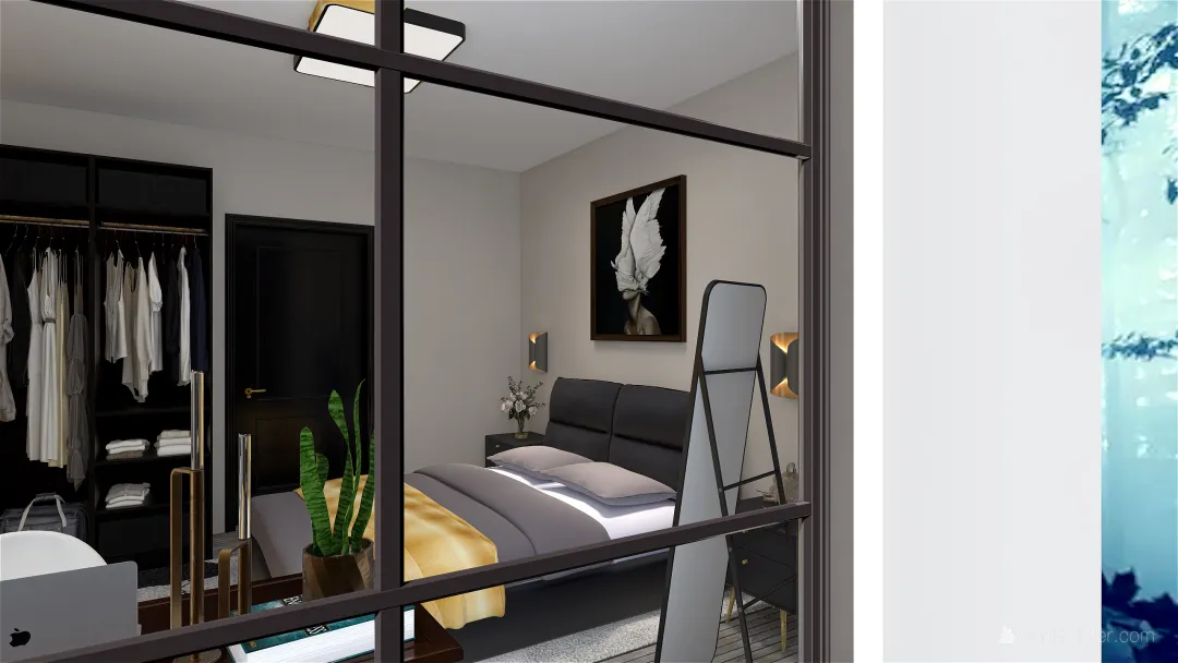 интерьер спальни 3d design renderings