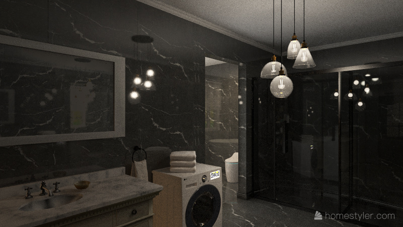 MASTER BATHROOM 3d design renderings