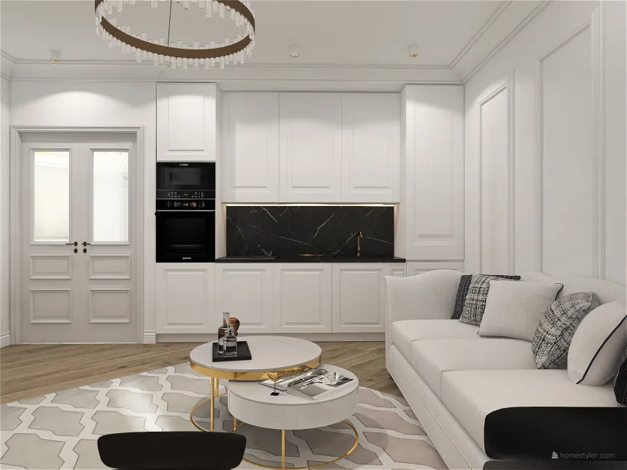 Apartment for a young business woman 3d design renderings