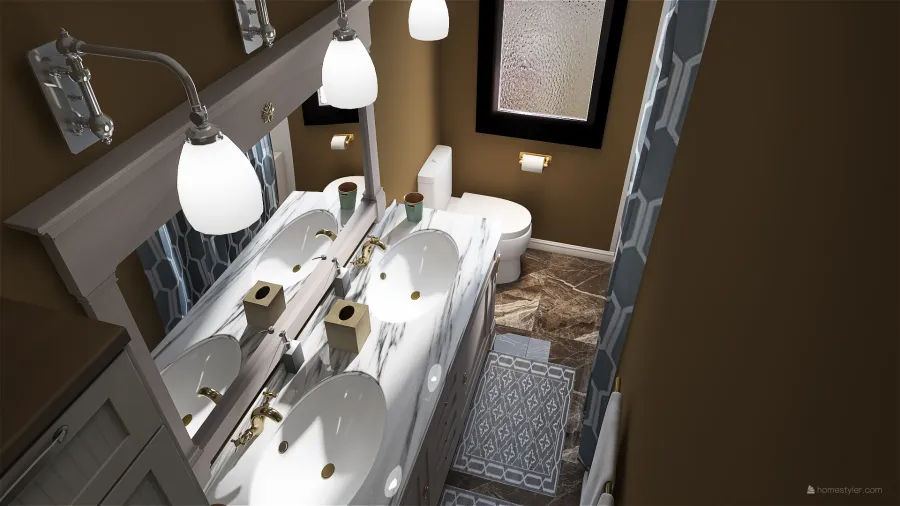 Bathroom Makeover 3d design renderings