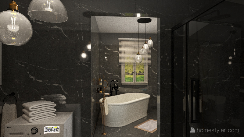 MASTER BATHROOM 3d design renderings