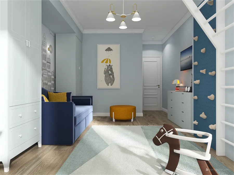 Apartment for a young business woman 3d design renderings