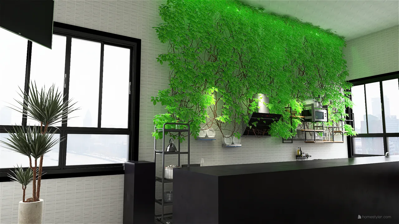 Coffee Shop 3d design renderings