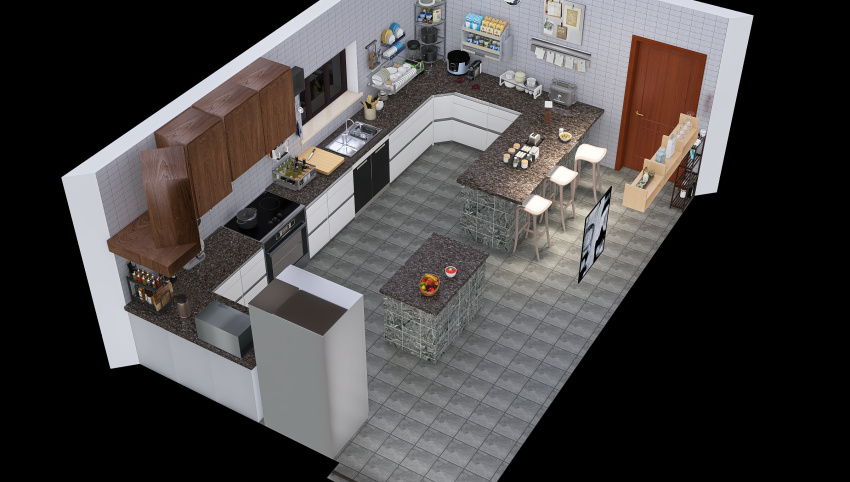 Kitchen 3d design picture 32.31