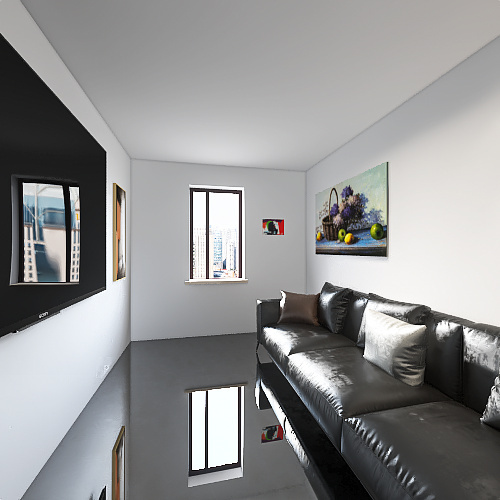 Client Room 3d design renderings