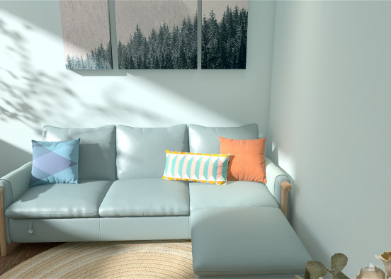 Living Room - Volsky S. Design Rendering