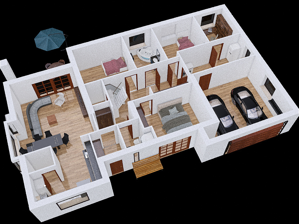 House square 3d design renderings