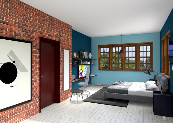 Proyecto Dormitorio Johan Design Rendering
