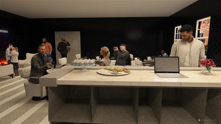 Coffee 3d design renderings