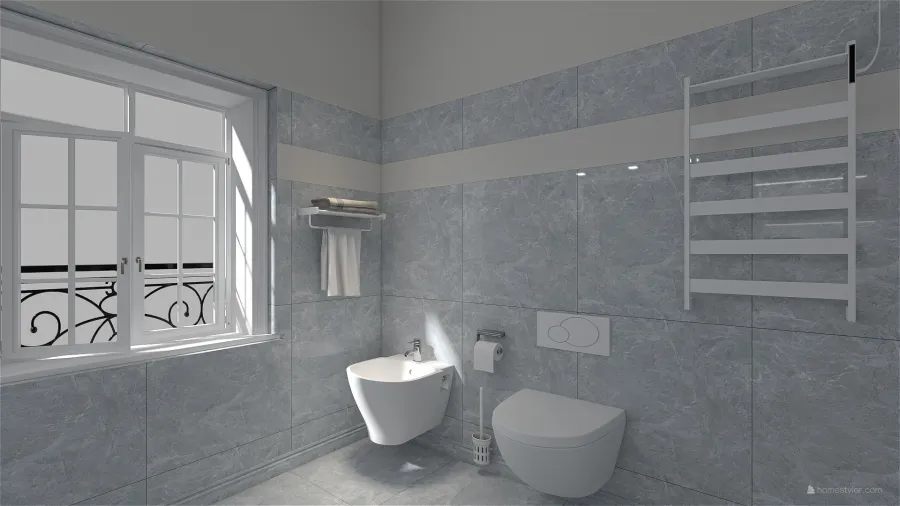 bagno lavanderia 3d design renderings
