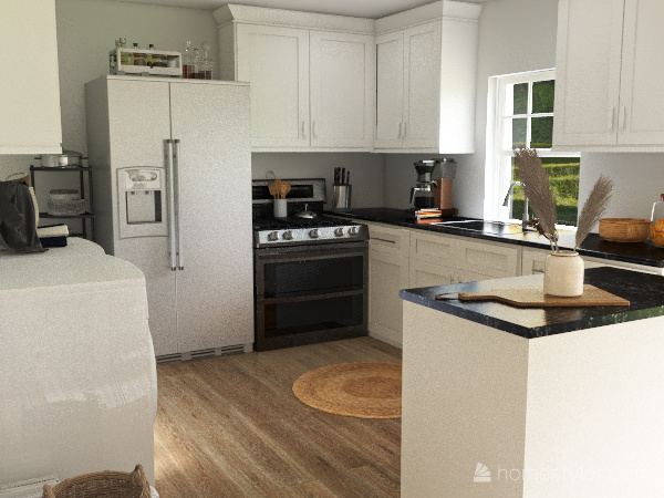 Kitchen/Dining Room 3d design renderings