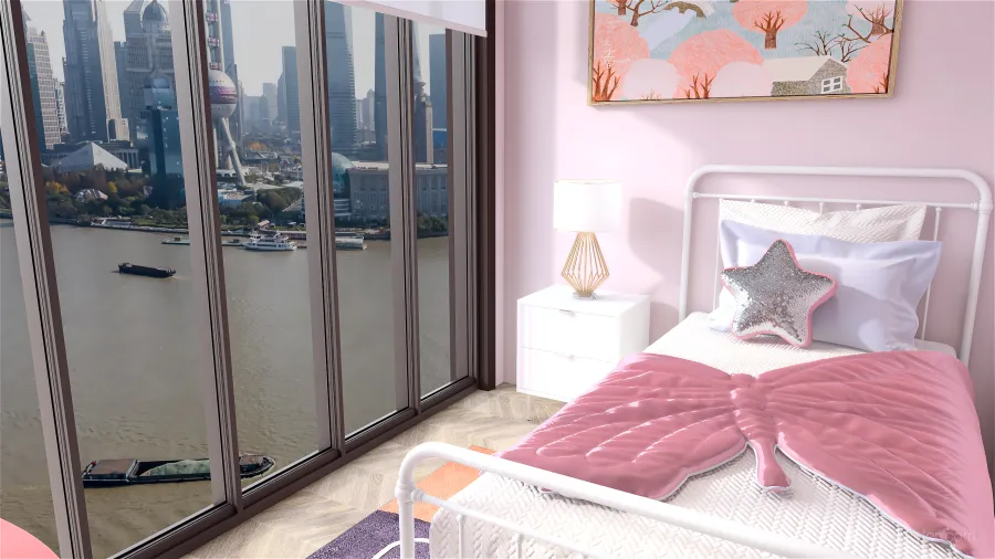 Penthouse in New York City 3d design renderings
