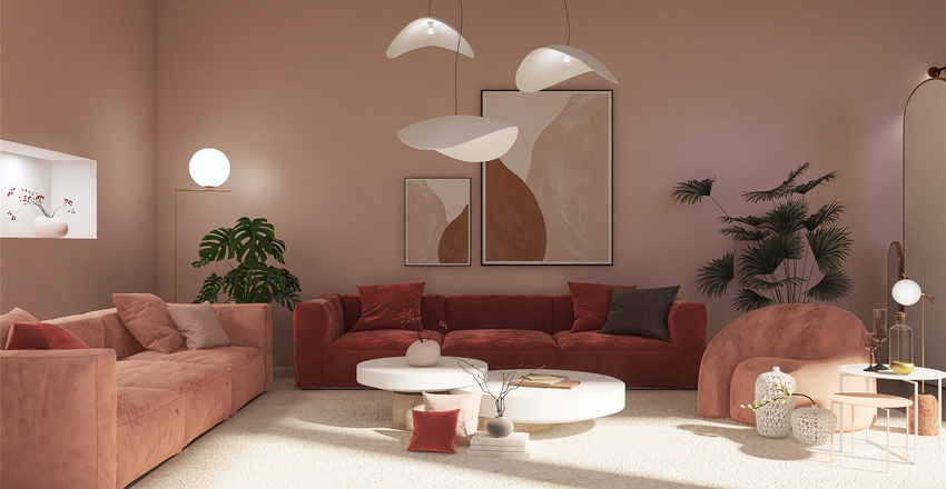 LA VIDA EN ROSA Interior Design Render