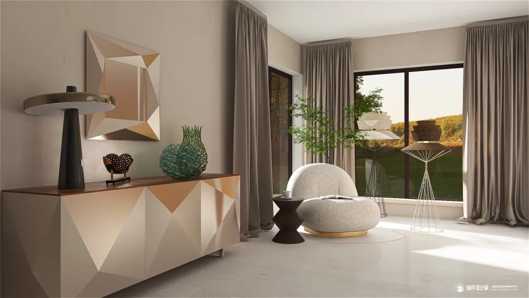 Contemporary StyleOther Italian with a Minimalist Vibe WarmTones ColorScemeOther Beige 3d design renderings