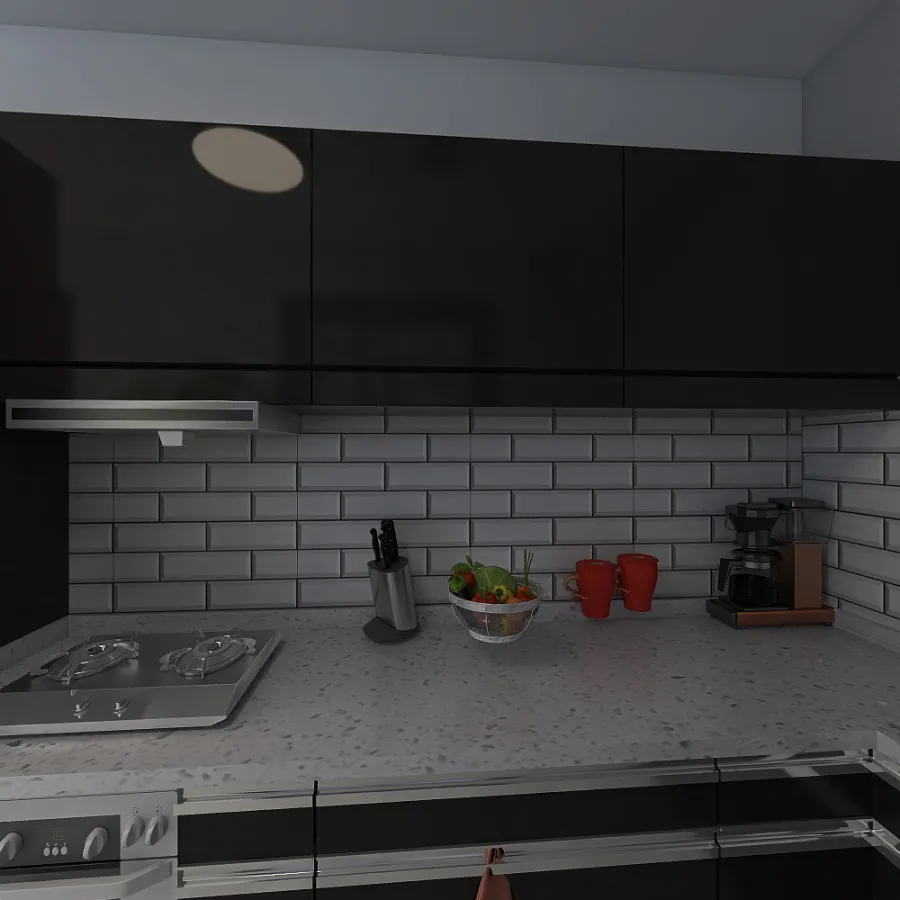 Kitchen B 3d design renderings