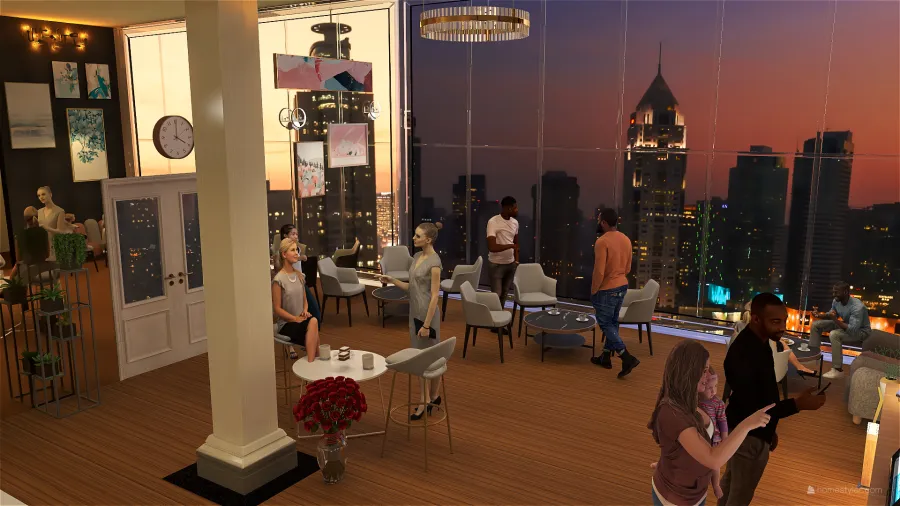 Coffee Time - Coffee Shop 3d design renderings