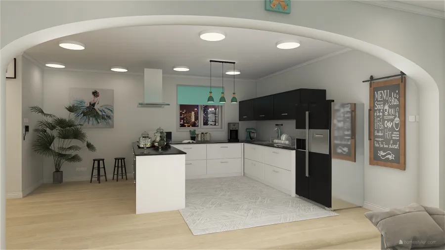 Large Apartment 3d design renderings