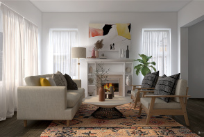 Jo's Living room Design Rendering