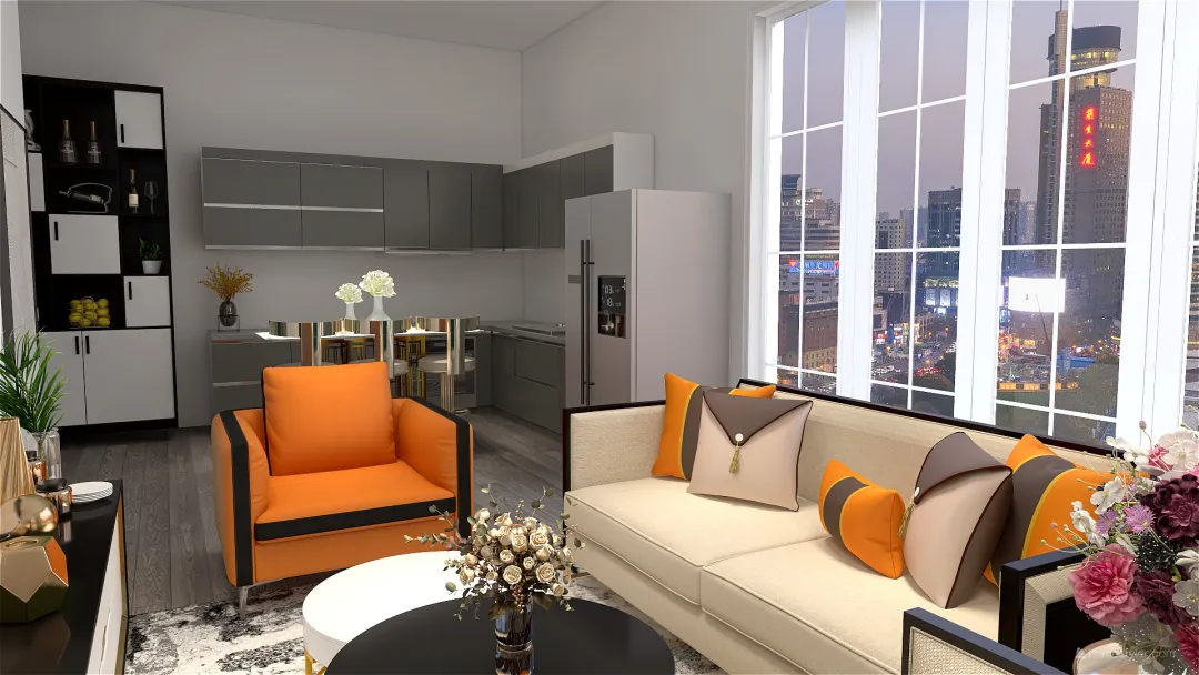 Rich modern apartment 3d design renderings