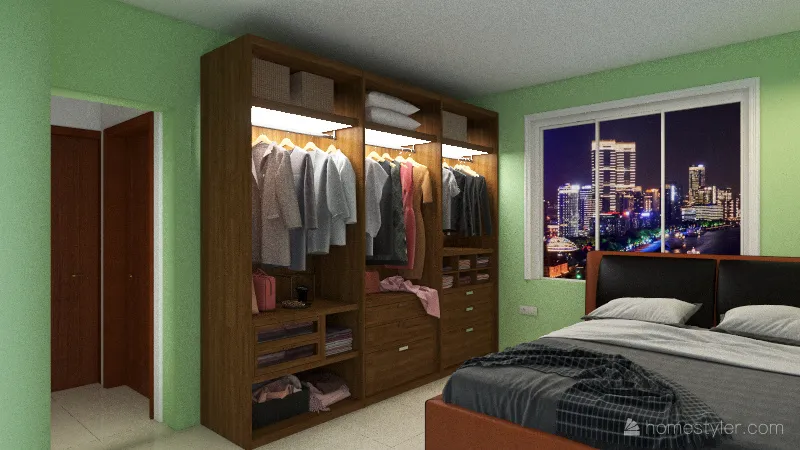 pappu bedroom 3d design renderings