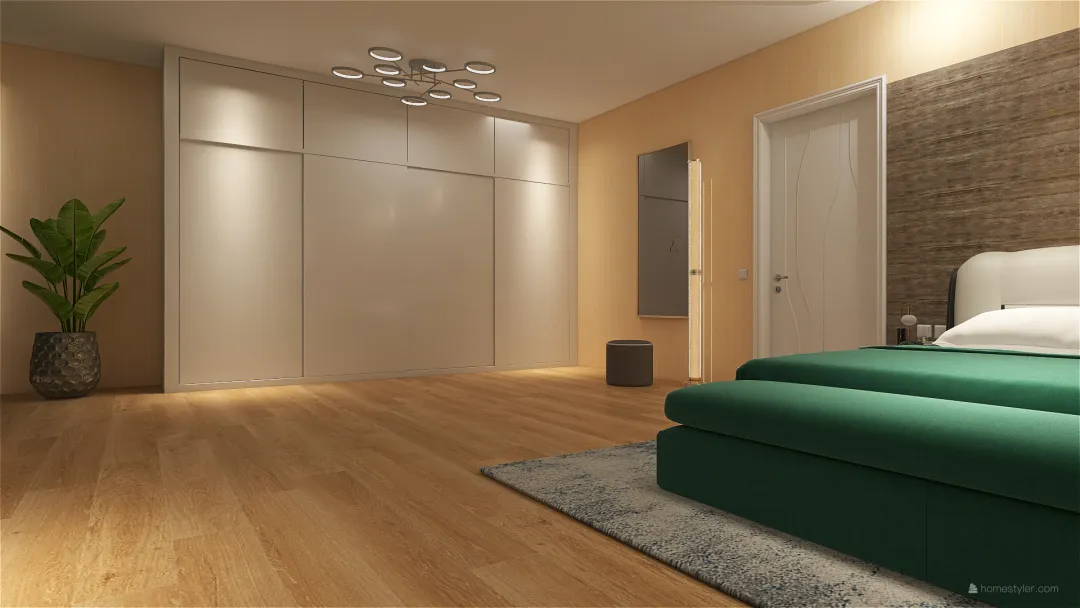 Bedroom Belogorodka 3d design renderings