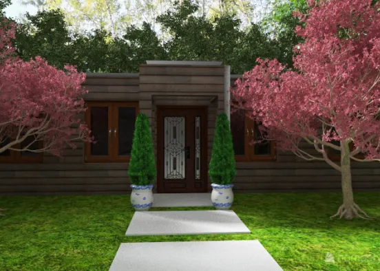 Old fashioned small home Design Rendering
