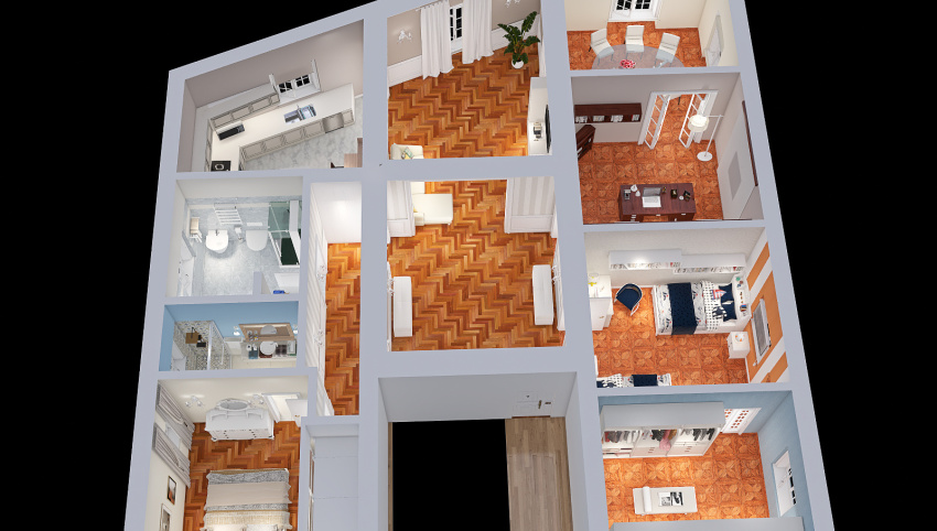 appartamento galleria genova 3d design picture 201.7