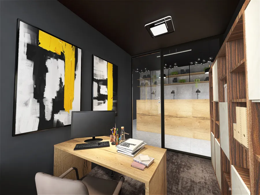 accountant room 3d design renderings