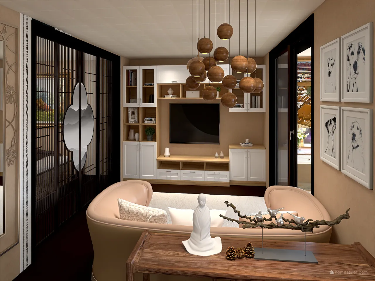 LivingRoom 3d design renderings