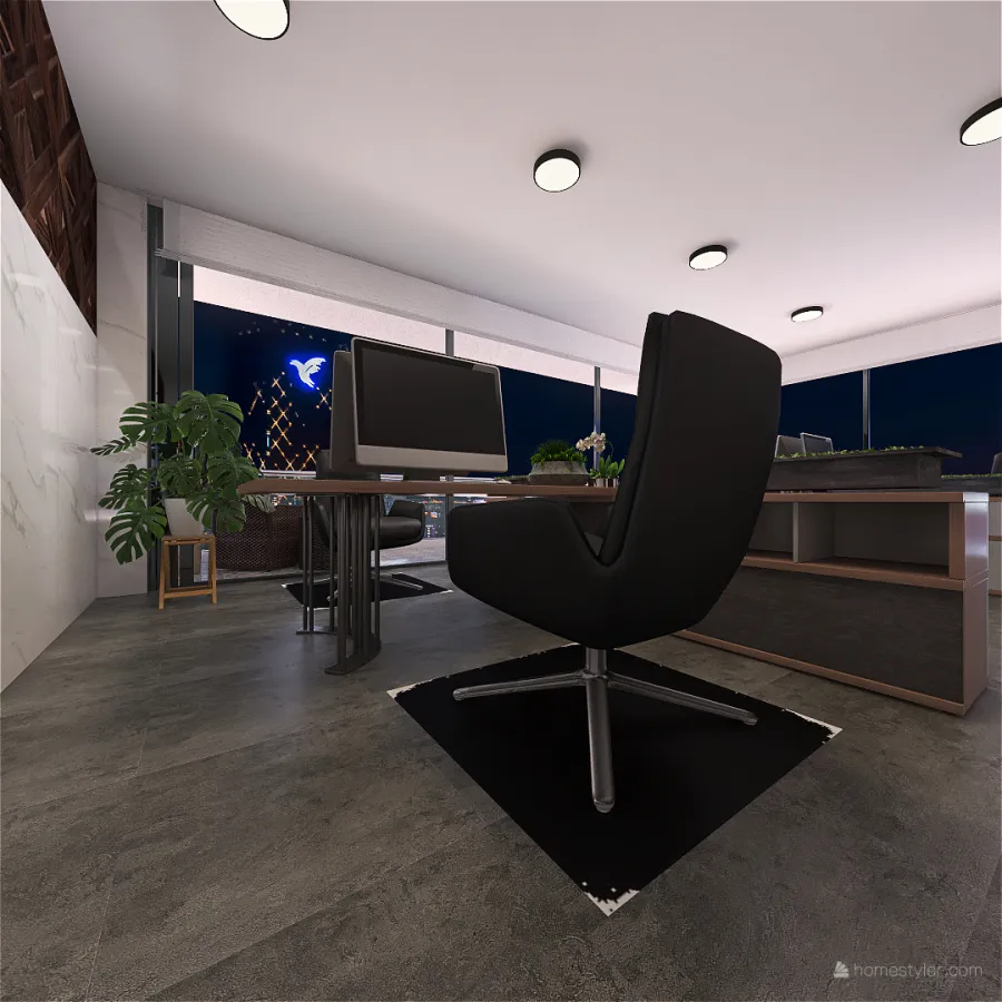 Working Station 3d design renderings