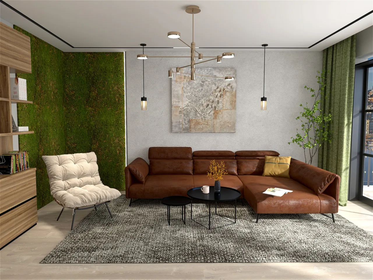 City apartment 3d design renderings